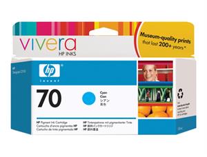 HP nr. 70 Vivera blekk cyan 130ml 